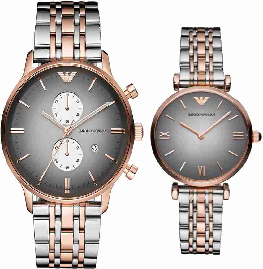 Emporio armani best sale couple watches