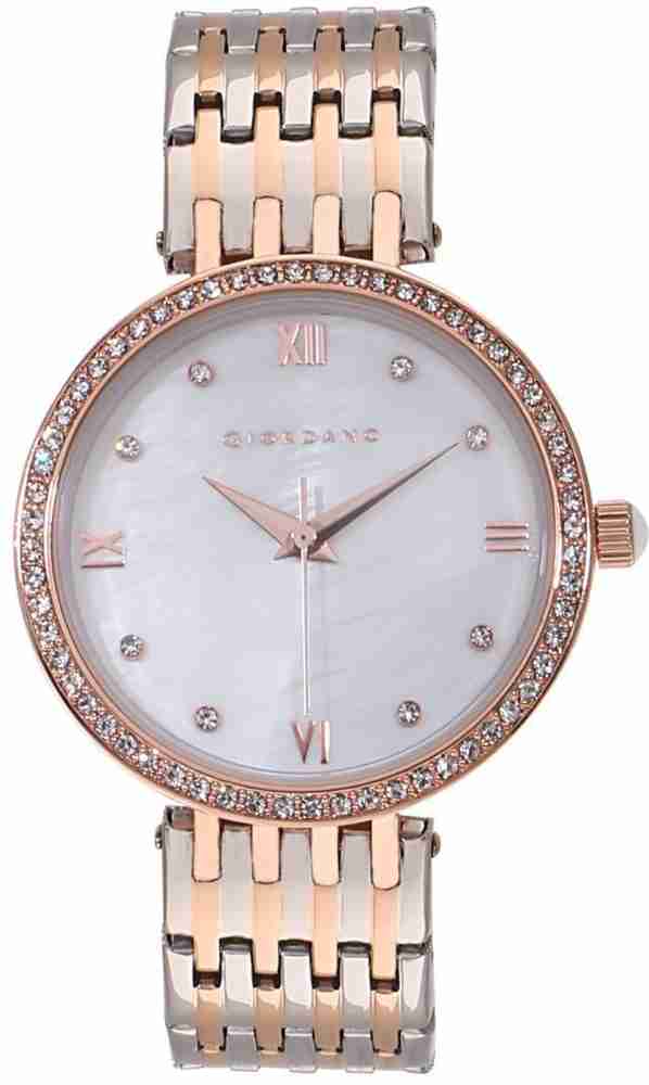 Giordano analog white dial on sale women's watch