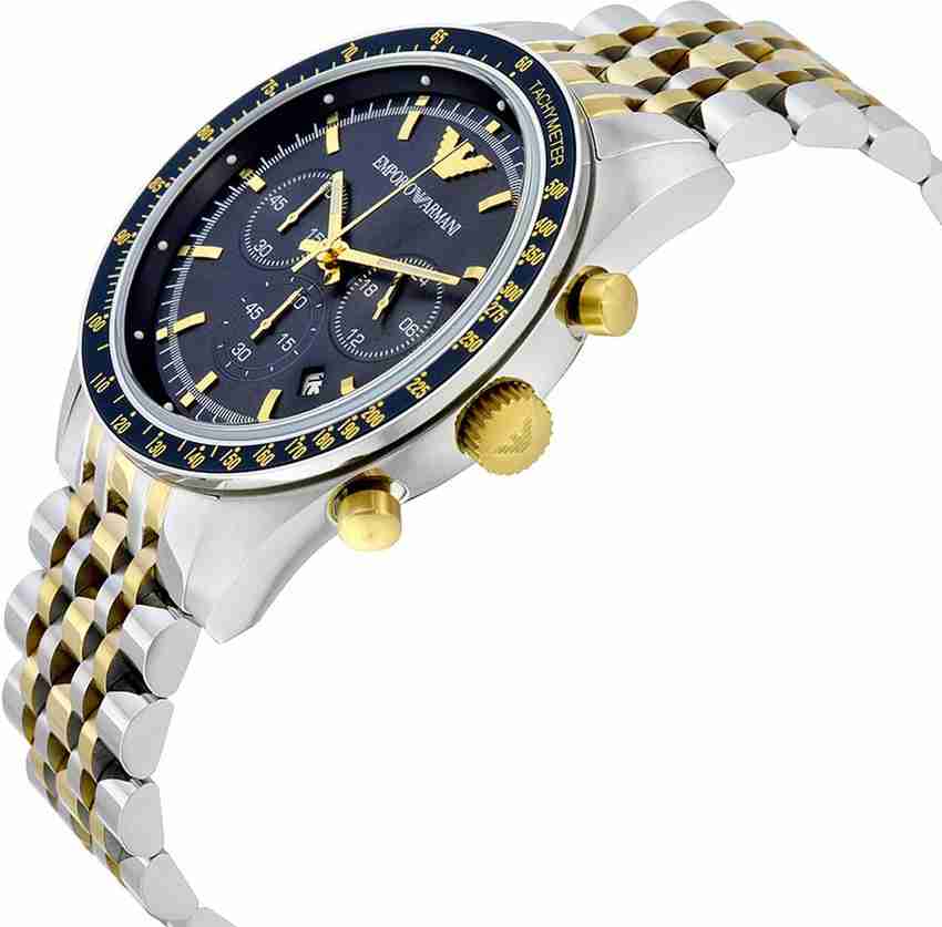 Armani 2 discount tone watch