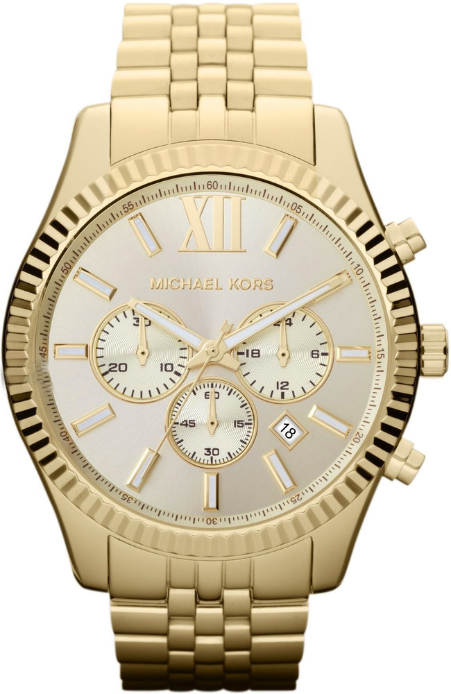 All gold michael kors watch men's online