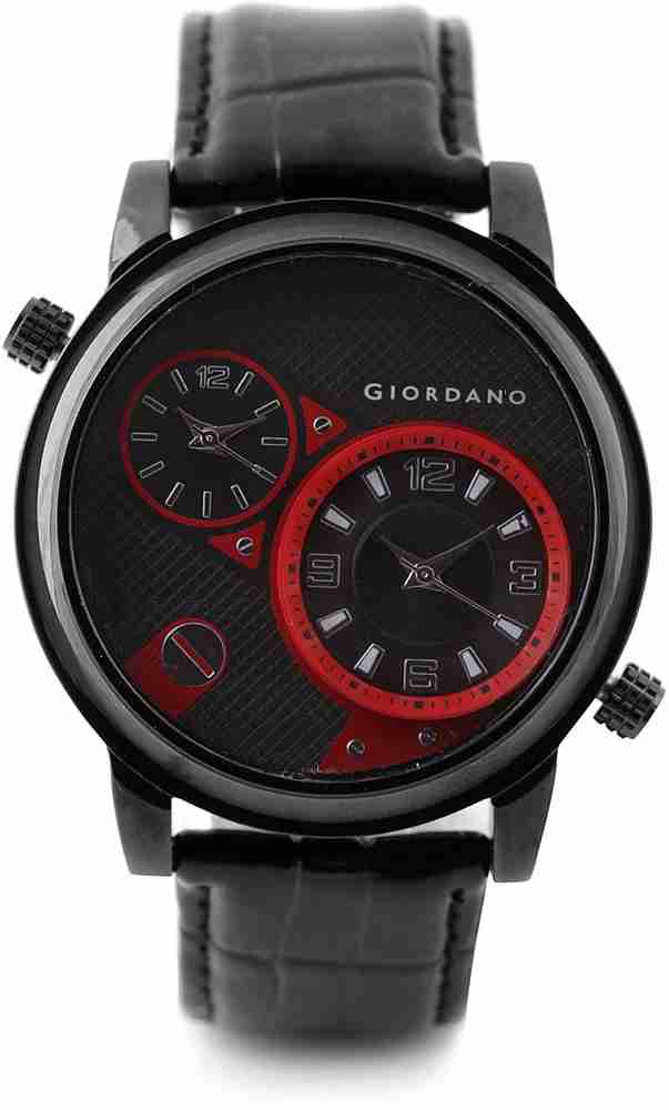 Giordano analog black dial men's watch online