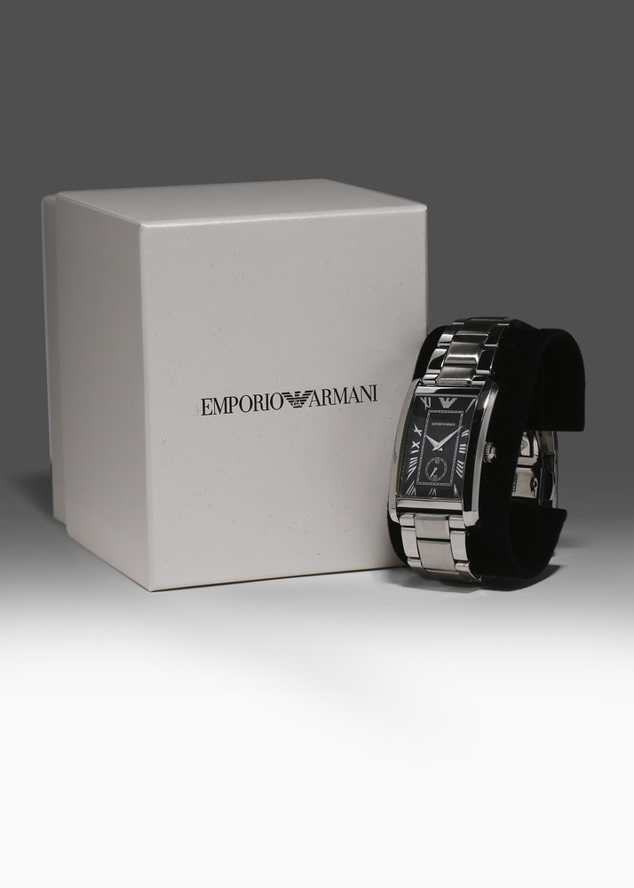 Emporio armani hotsell rectangular watch