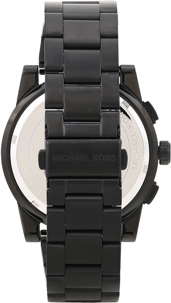 Michael kors black grayson analogue watch new arrivals