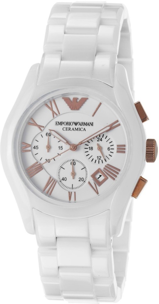 EMPORIO ARMANI Analog Watch - For Men - Buy EMPORIO ARMANI Analog Watch -  For Men AR1416 Ceramica White Online at Best Prices in India | Quarzuhren