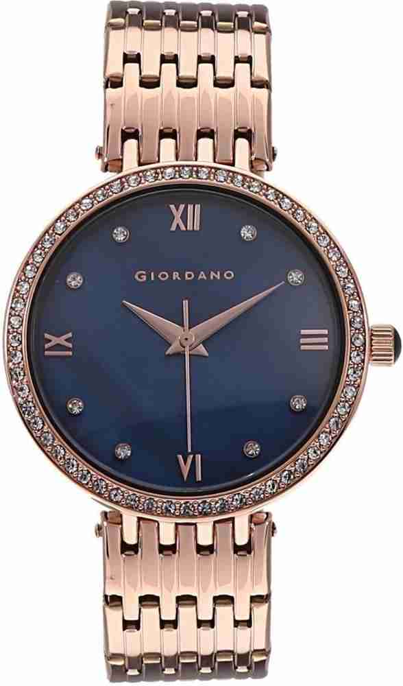 Giordano analog blue discount dial women's watch