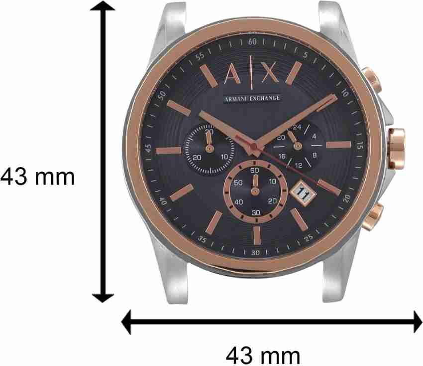 Armani exchange ax2516 outer discount banks chronograph bracelet watch