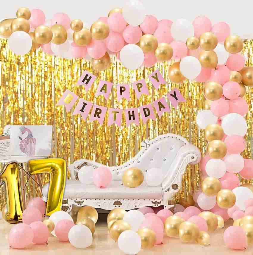 HBD Happy Birthday Decorations kit - Gold Black Silver theme for Birthday/ Party/Baby Shower/welcome home/ Season's Party Decorations - Happy Birthday  Foil Banner Silver, Gold Black and Silver Metallic Balloons Silver Star  Foils