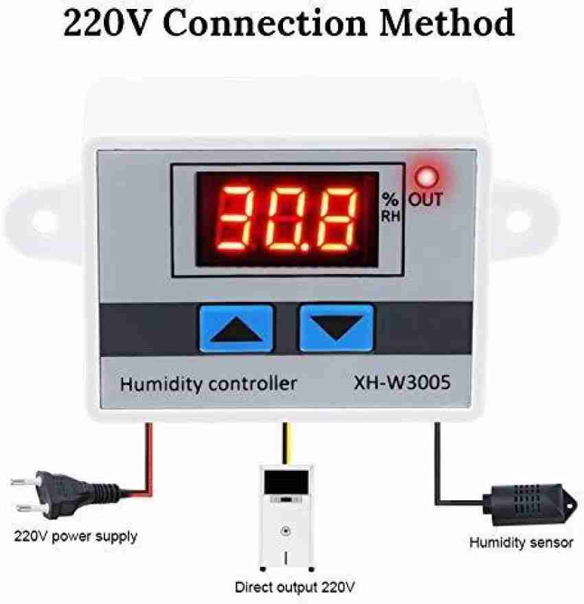 Digital Humidity Controller XH-W3005 12V 24V 110V 220V Humidistat  Hygrometer Humidity Meter 10A Relay Control Humidity Sensor