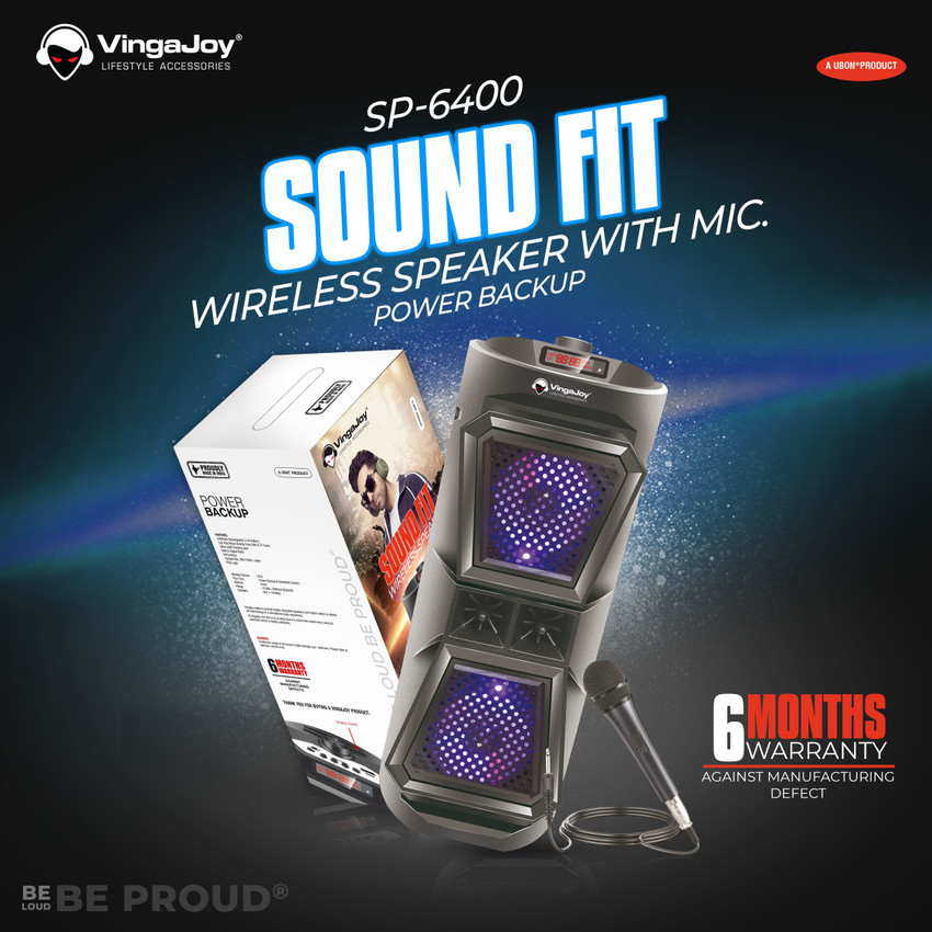 Buy Vingajoy SP 6400 bluetooth speaker with mic 16 W Bluetooth PA