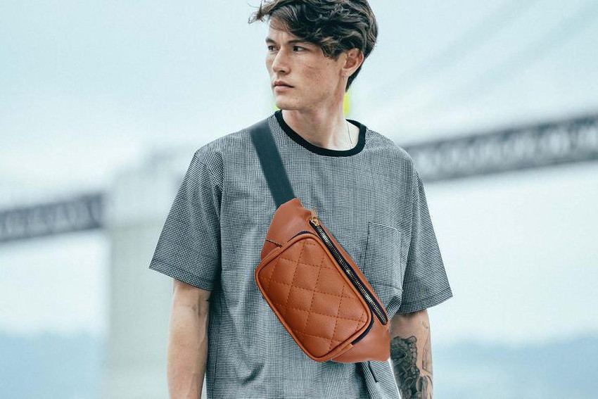 vogenic Stylish Latest Waist Bag For Men Women Fanny pack Sling bag Travel bag Cross body Bag Unisex Waist Bag Tan Price in India Flipkart