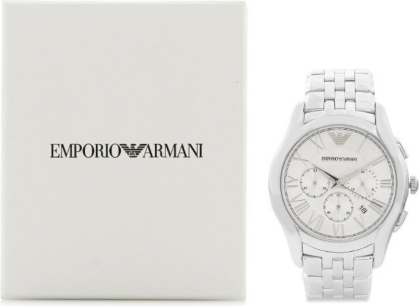 Armani white shop watch price