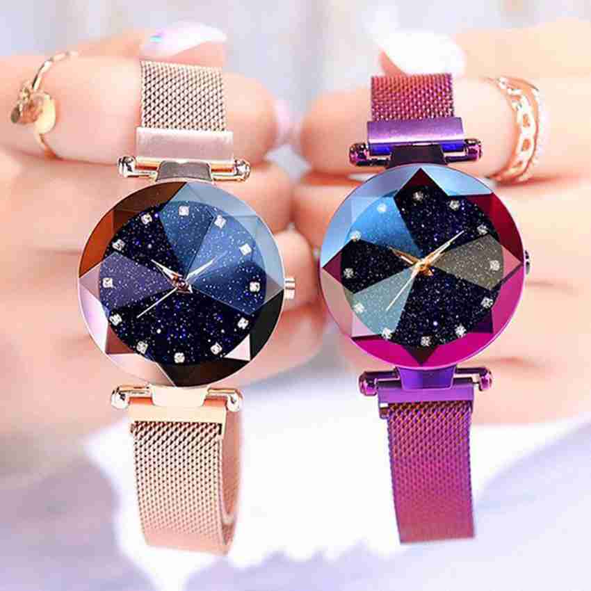 Women's watch with magnetic band sales