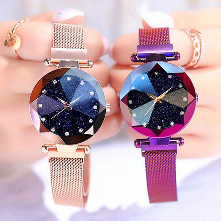 ILOZ Designer magnet Watch Analog Watch For Girls Buy ILOZ Designer magnet Watch Analog Watch For Girls Design Combo Multicolor Pack Of 2 Analog Women Watch Analog Watch