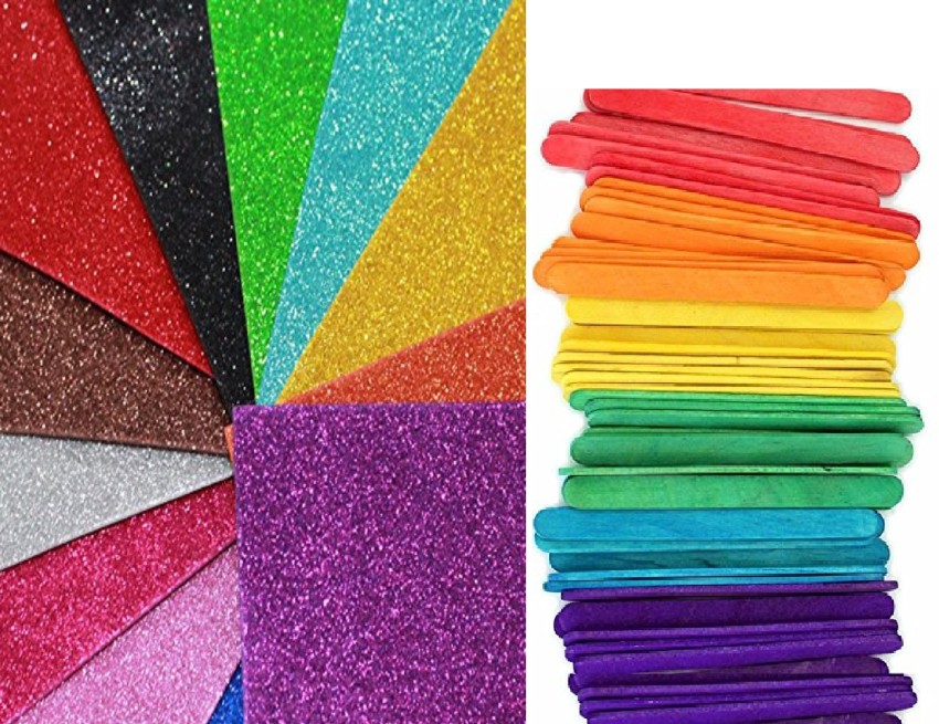 A4 Size Glitter Gum Foam Craft Sheets at Rs 150/pack, Glitter Sheet in  Rajahmundry