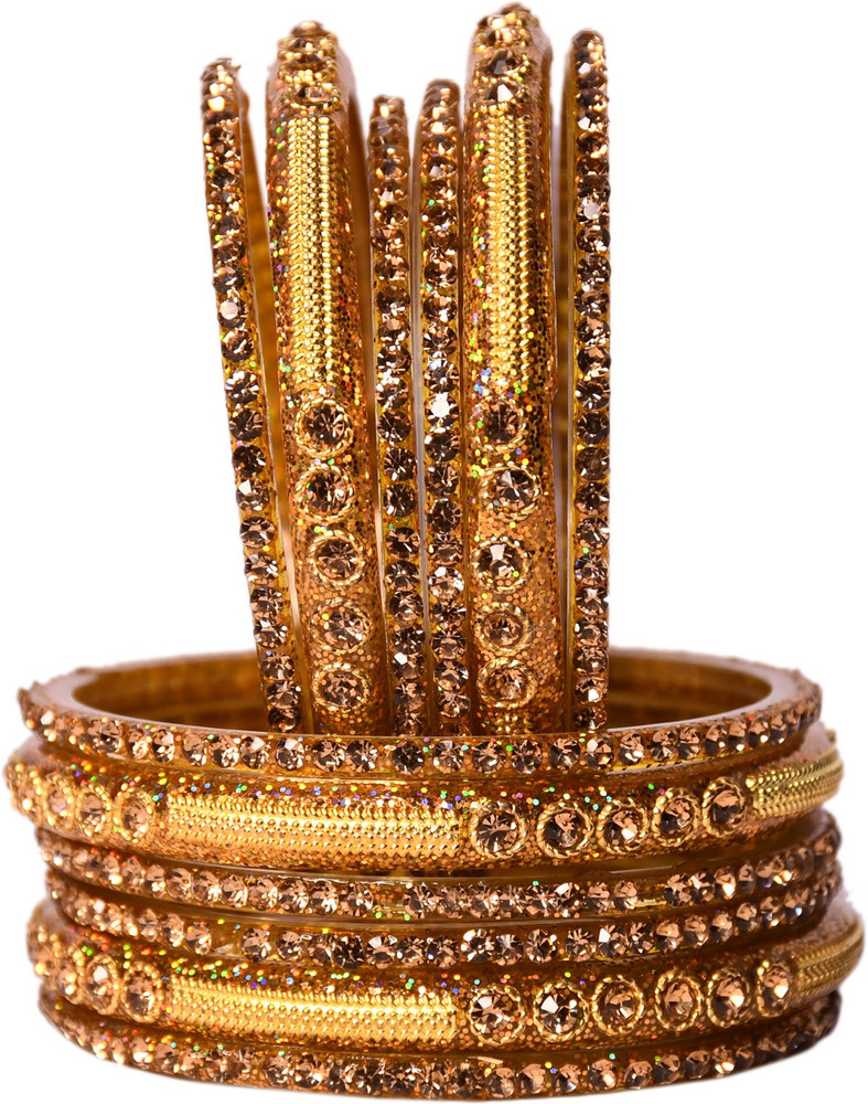 Sandeep Bangle Store Glass Zircon Bangle Set Price in India Buy