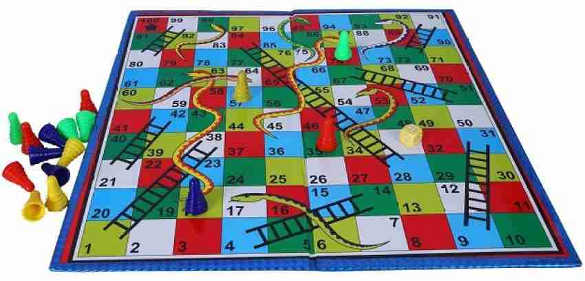 GOYAL KHEL CENTRE 12-12 Ludo & Snake (2 In 1 Games) Set Of Ludo Coins + One  Free Premium Ludo Token, All Ages, Multicolor