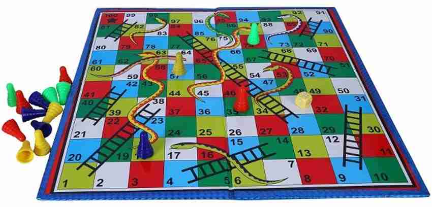 GOYAL KHEL CENTRE 12-12 Ludo & Snake (2 In 1 Games) Set Of Ludo Coins + One  Free Premium Ludo Token, All Ages, Multicolor