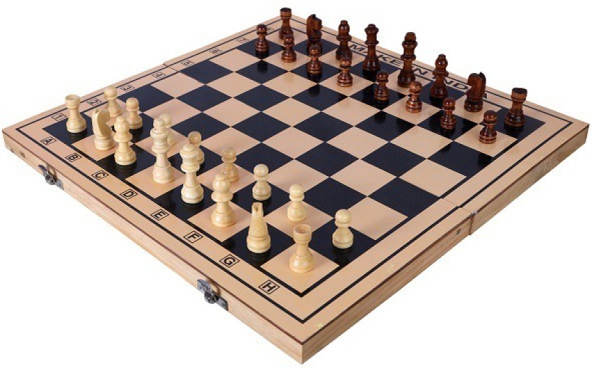  Wooden Chess Set for Kids and Adults - 15 Staunton Chess Set -  Large Folding Chess Board Game Sets - Storage for Pieces