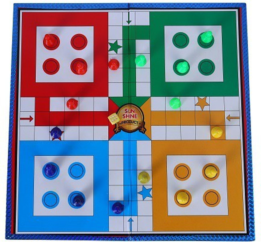 GOYAL KHEL CENTRE 12-12 Ludo & Snake (2 In 1 Games) Set Of Ludo Coins + One  Free Premium Ludo Token, All Ages, Multicolor