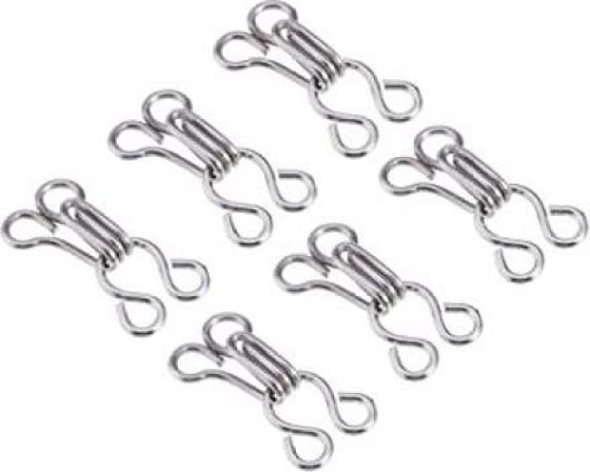 snehatrends Combo Bra Hooks and Eyes Clothing Sewing Pack of 100 Sets  Silver Hook Eye