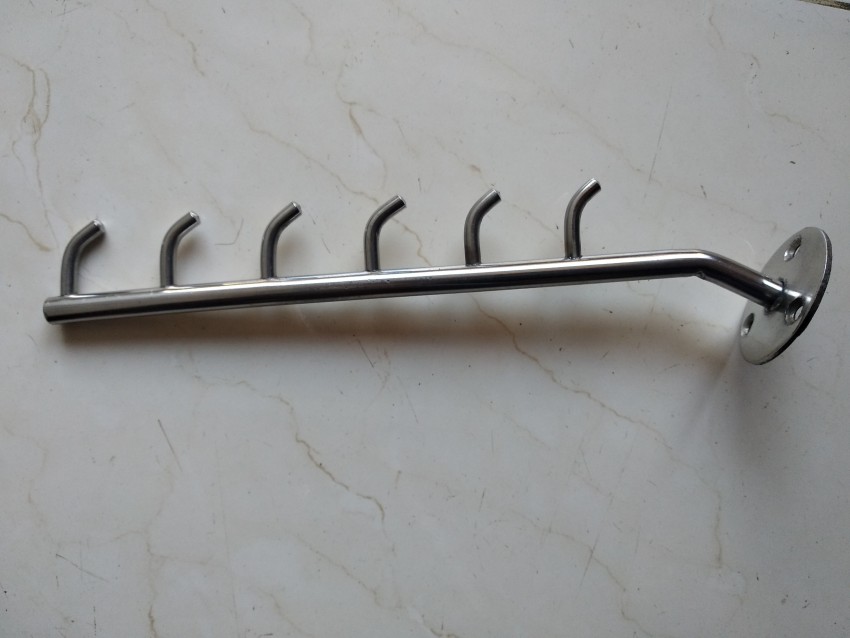 Q1 Beads 6 pin Wall drope Hanger hook rail for Cloth