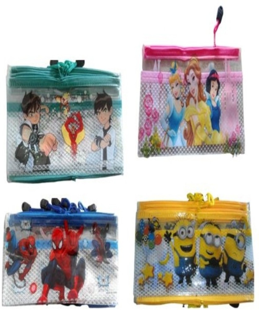  poksi Transparent Pencil Pouch with fine quality, Made of  Mesh Material