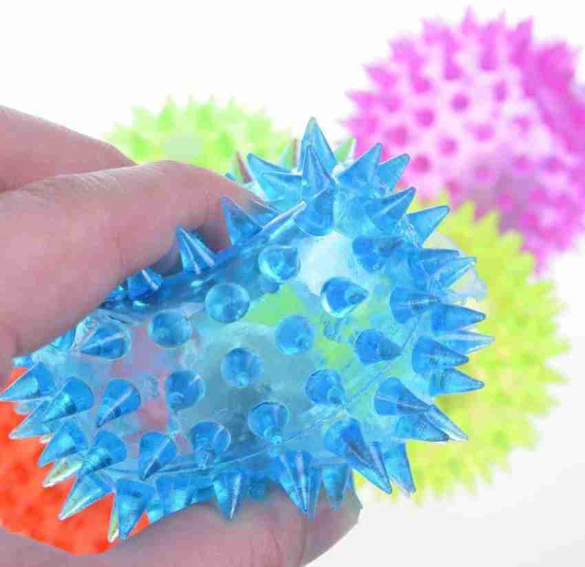 Glowing Ball Dog Light Up Toy Led Flashing Interactive Rubber Ballsb Dog  Chew Toys Teeth Cleaning Toys For Small Large Dogs