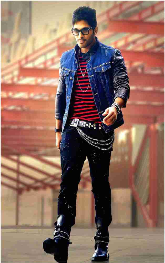 Allu Arjun Wall Poster For Room With Gloss Lamination M7 Paper