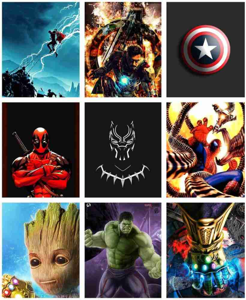 Marvel Avengers Chibi Cute Stickers Iron Man Hulk Thor Spiderman Doctor  Strange