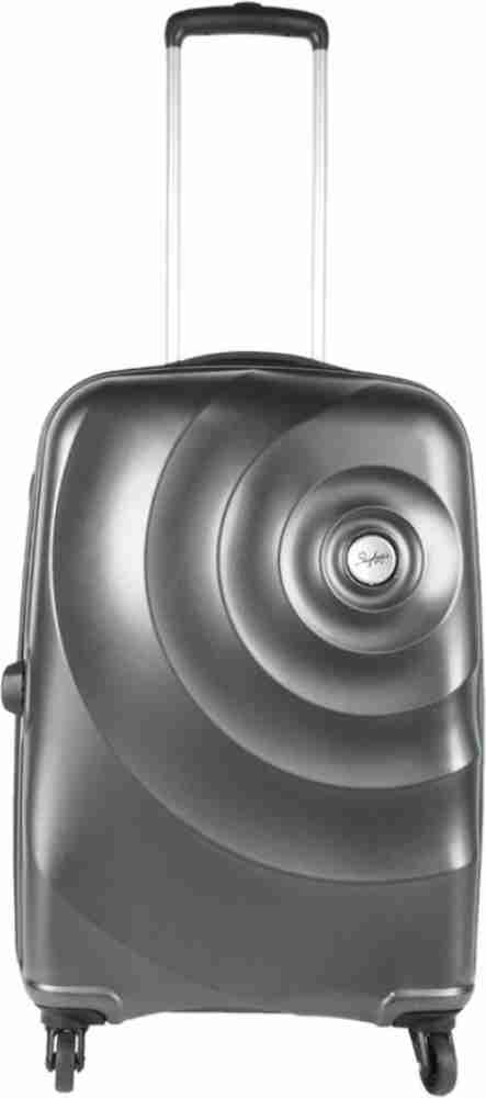 SKYBAGS Mint 79 cm Hard Trolley Graphite Check in Suitcase 4 Wheels 33 inch Grey Price in India Flipkart