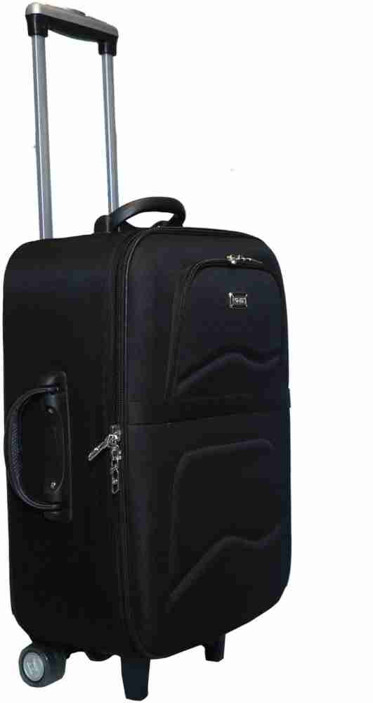 Vidhi Polyester Softsided Check-in Luggage Suitcase Trolley Bag 24 inch 61  cm (Maroon)
