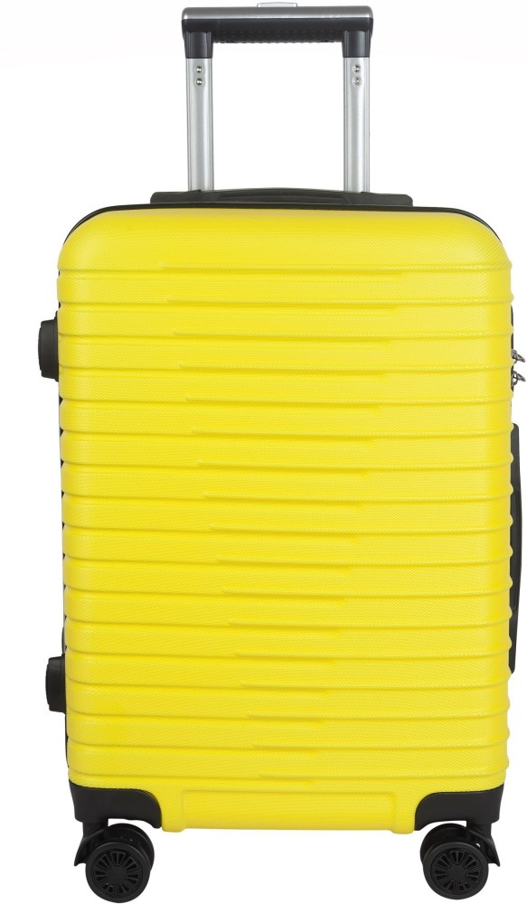 3G ATLANTIS SMART Series 4 Wheel Hard Sided Luggage Trolley travel bag (20  INCH CABIN SIZE) YELLOW Cabin Suitcase - 20 inch YELLOW - Price in India