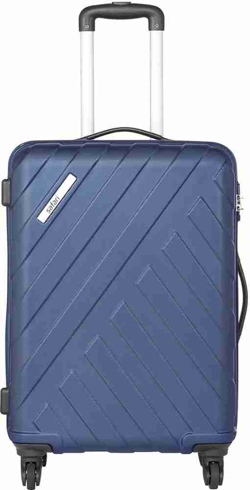 SAFARI HARBOUR 4W 55 MIDNIGHT BLUE Trolley Luggage BAg Cabin Suitcase 4  Wheels - 21 inch Blue - Price in India