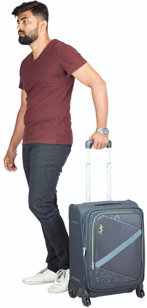 SKYBAGS Spotlight 4W Exp Strolly H 65 Expandable Check in Suitcase 4 Wheels 28 inch Grey Price in India Flipkart