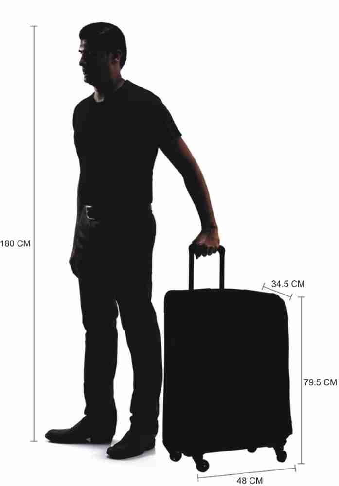 VIP Unicorn X 4W Exp Strolly Expandable Check in Suitcase 4 Wheels 31 inch Black Price in India Flipkart
