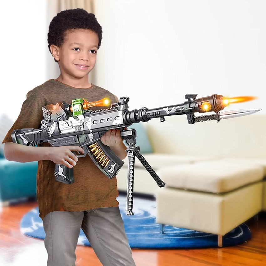 little boy with gun