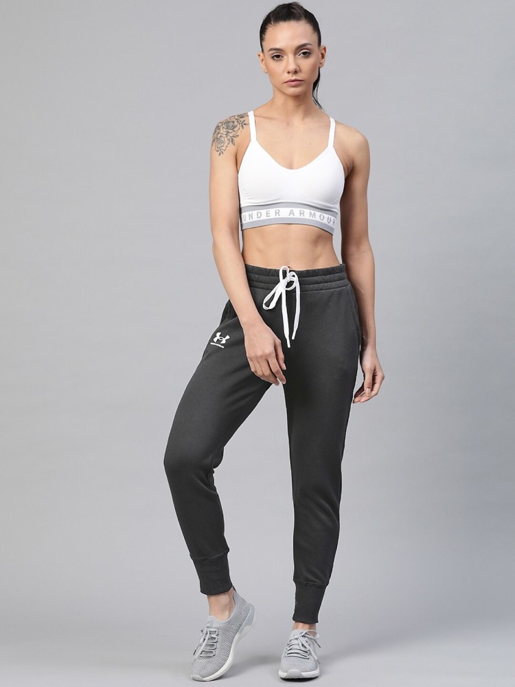 UNDER ARMOUR Solid Women Grey Track Pants - Buy UNDER ARMOUR Solid Women  Grey Track Pants Online at Best Prices in India