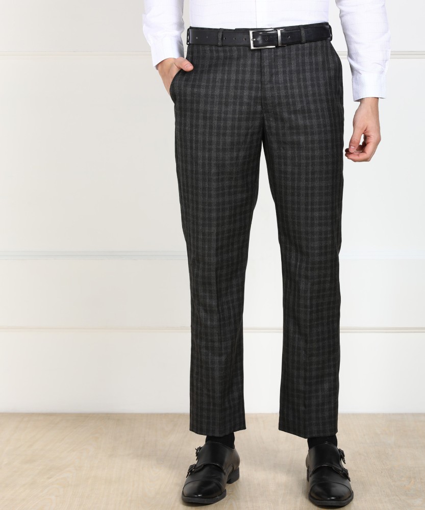 Buy Brown High Rise Check Coord Pants Online In India