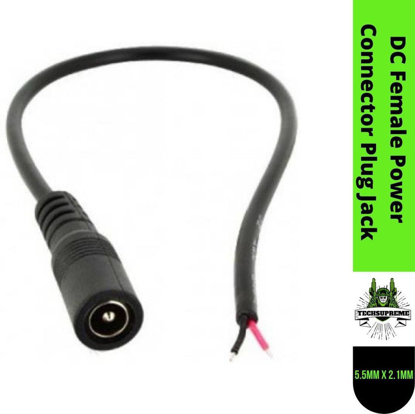 TechSupreme DC Female power connector plug jack For 12v adapter