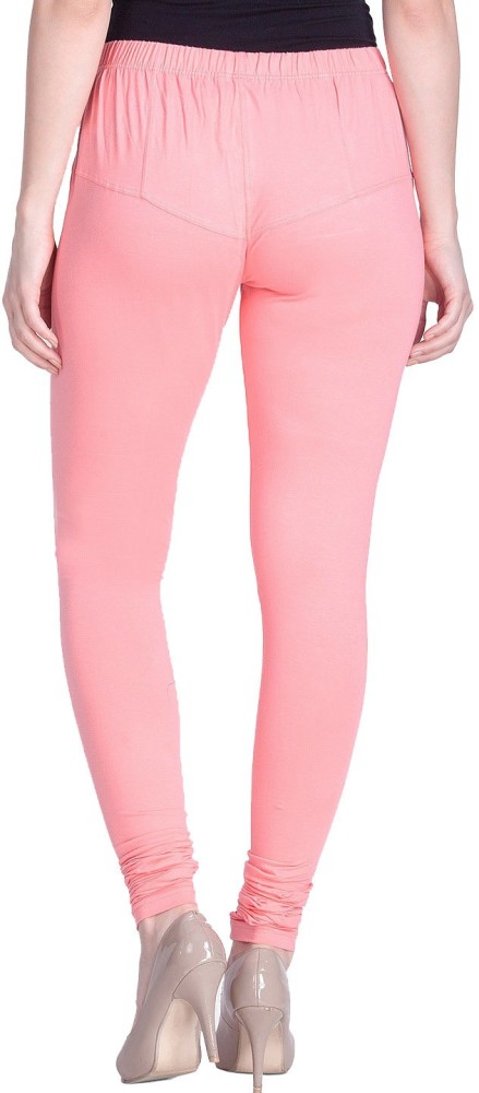 LUX Lyra Cotton Stretchable Full length Churidar Lycra Leggings for women -  Kiwi - Frozentags - Ladies Dress Materials