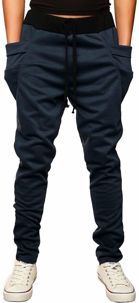 Joggers Park Solid Men Grey, Blue Track Pants - Buy Joggers Park Solid Men  Grey, Blue Track Pants Online at Best Prices in India