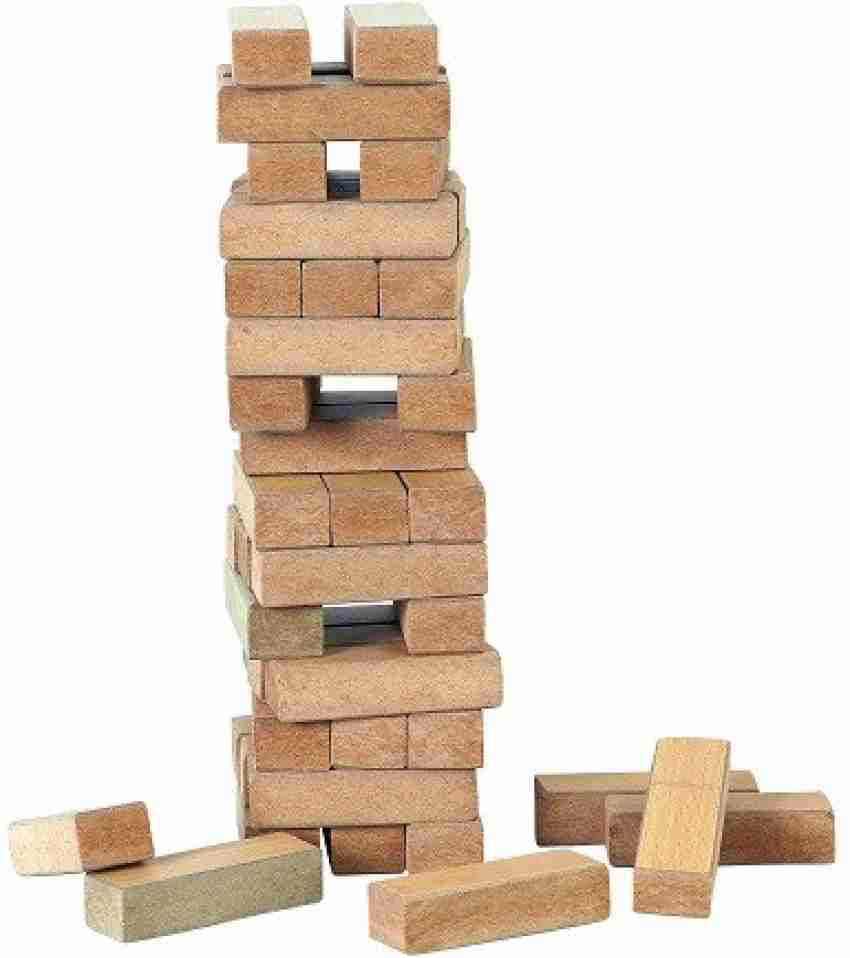  CoolToys Timber Tower Wood Block Stacking Game – Original  Edition (48 Pieces) : Toys & Games