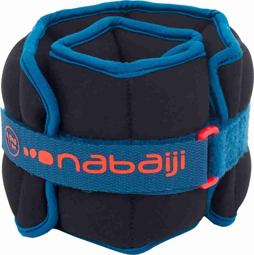 Nabaiji by Decathlon Weighted Wristbands black blue. 2 0.5 KG