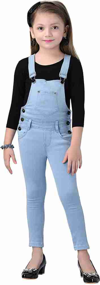 Denim dangri hot sale for girls