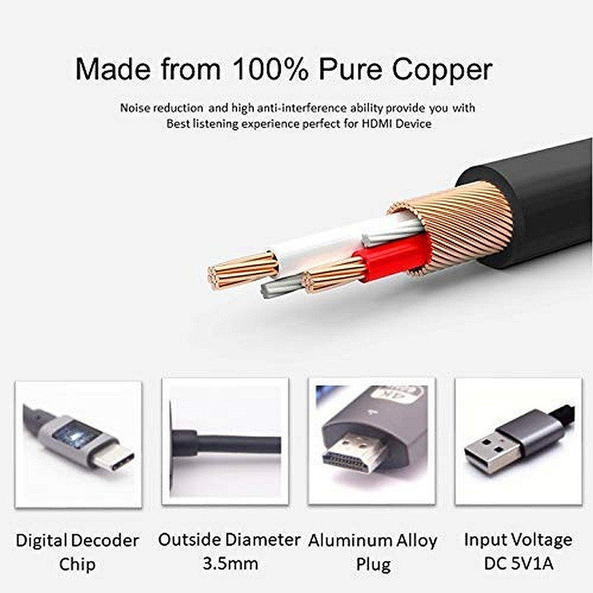 Hdmi cable tipo discount c