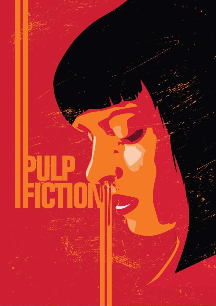 Pulp Fiction Poster - Pulp Fiction Movie Poster ( 300GSM Premium
