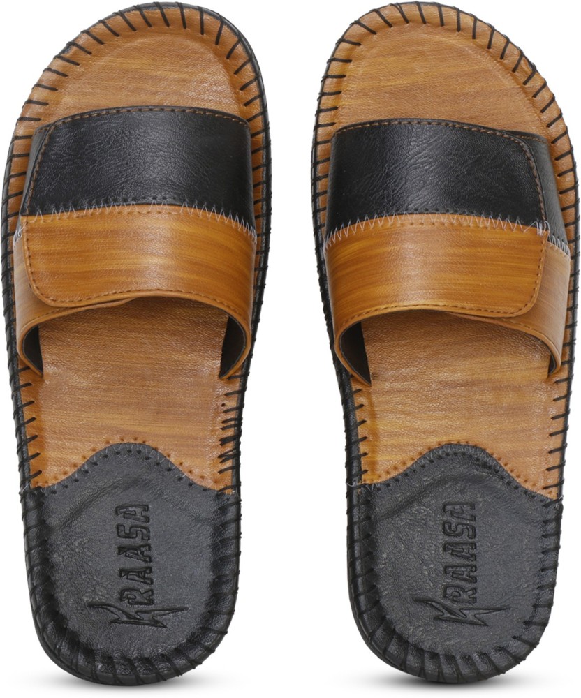 Kraasa Men's Slippers 5218 CamelBlack UK 6 : Buy Online at Best Price in  KSA - Souq is now Amazon.sa: Fashion
