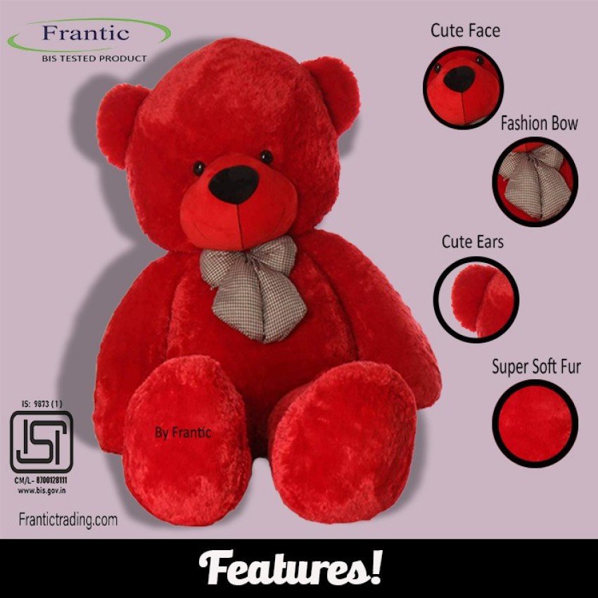 Teddy bear 5 feet red sales colour