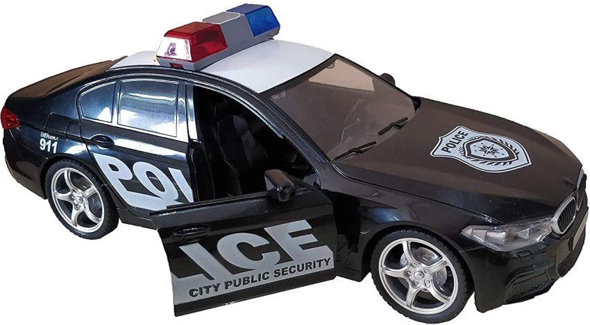  Friction Powered Police Car Toy Rescue Vehicle with