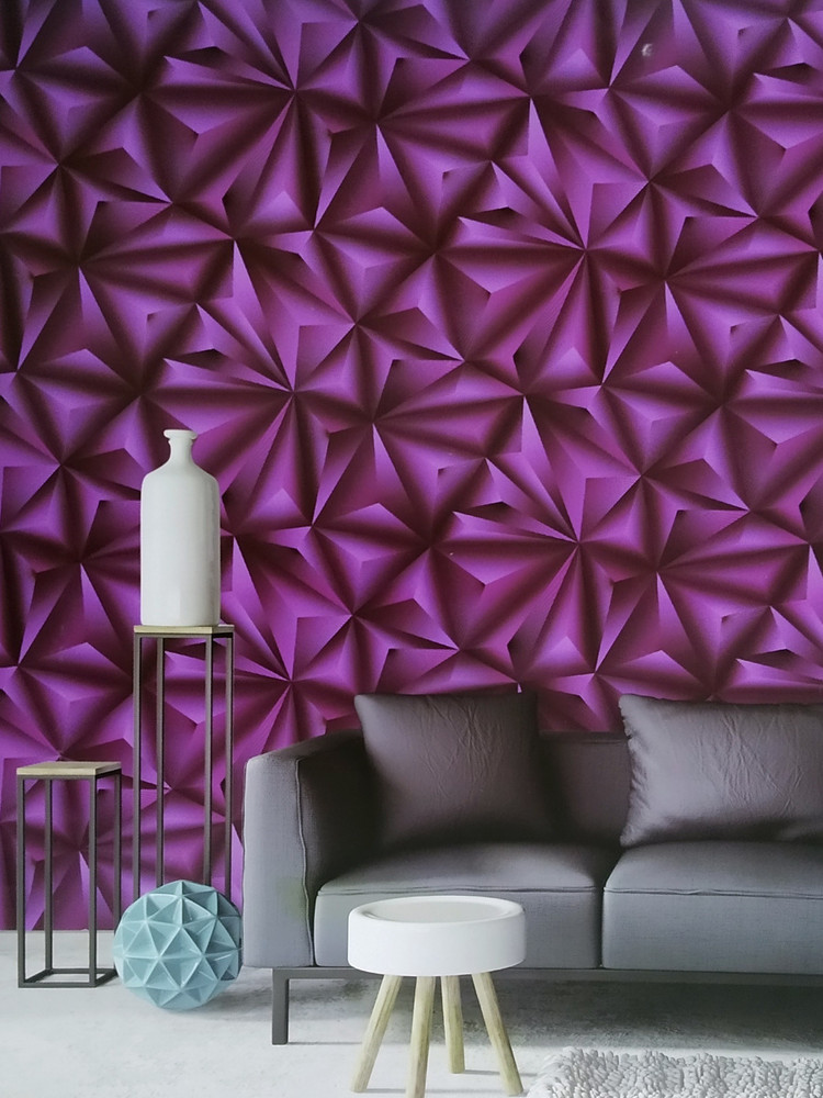 Purple And Grey Living Room Wallpaper Matttroy